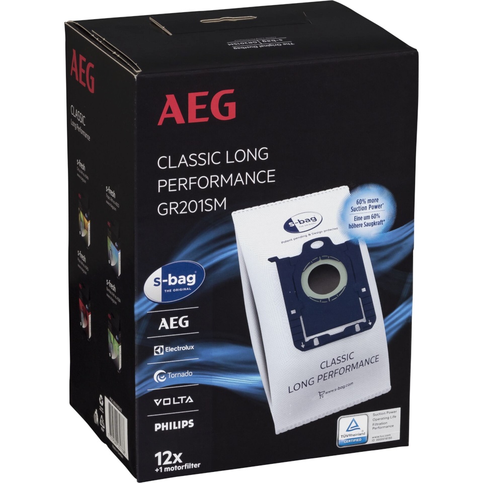 AEG tolmukotid GR 201SM Dust Bag VX7-VX8, 12tk