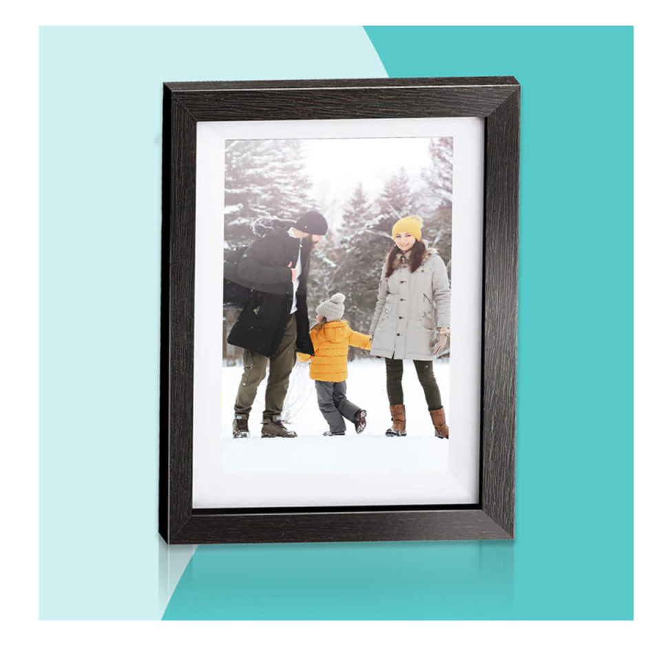 Pora digitaalne pildiraam Pora 10" WF-105T-BL must Holz