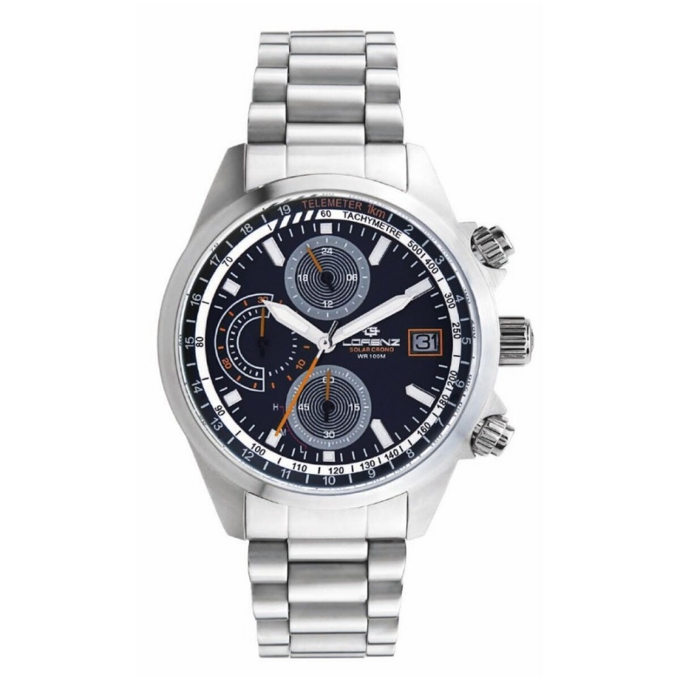 Lorenz meeste kell CRONO SOLAR PILOT ORANGE + NATO EXTRA STRAP