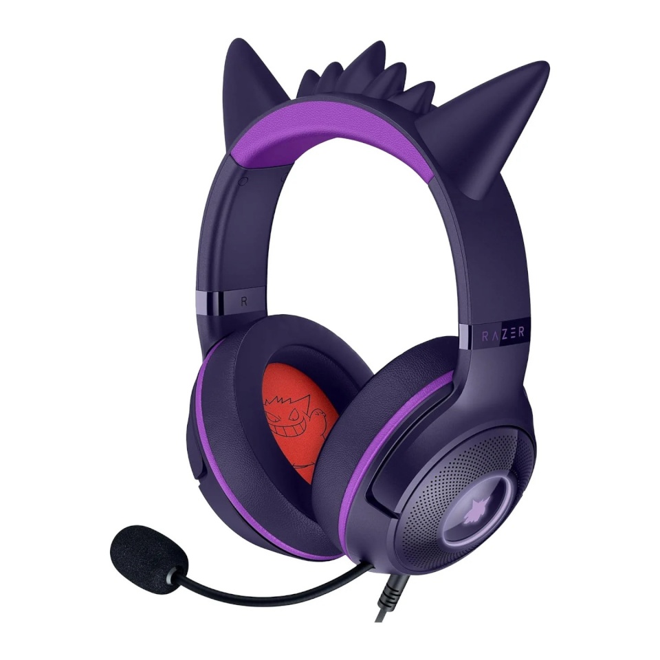 Razer kõrvaklapid Headset | Kraken Kitty V2 | Wired | Over-ear | mikrofon | Noise canceling | Gengar Edition