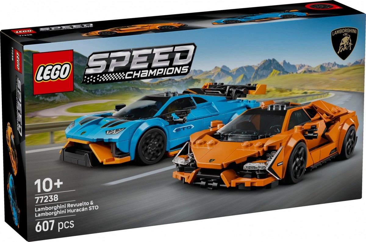 LEGO klotsid 77238 Speed Champions Lamborghini Revuelto und Huracán STO