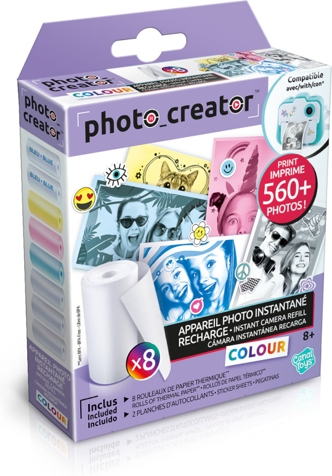 Studio Creator Photo Creatori täiendavad värvilised paberirullid