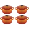 Le Creuset komplekt 4x1 Mini Roaster Set with Lid, 10x5cm, punane