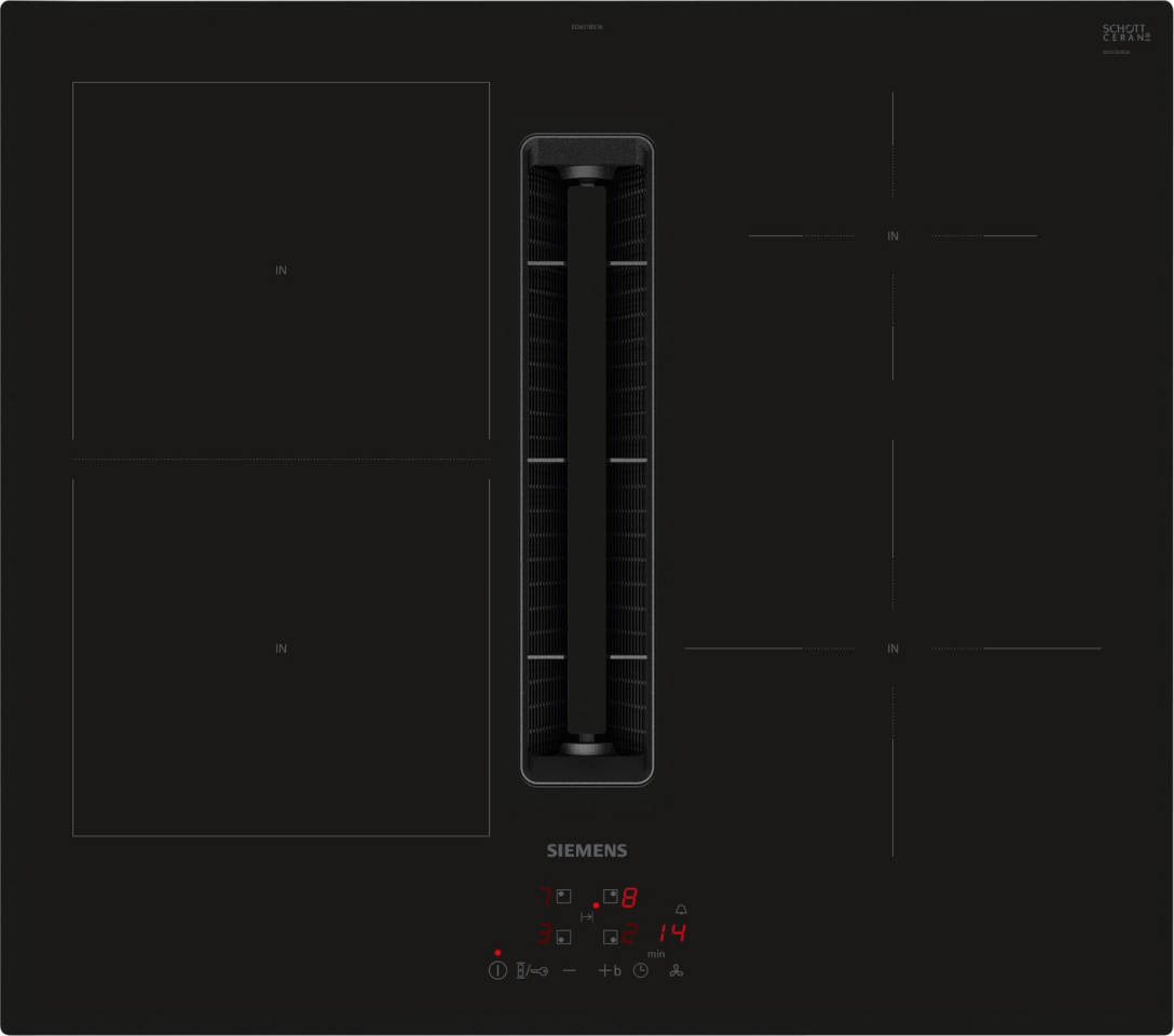 Siemens ED611BS16E iQ300 induktsioonpliidiplaat õhupuhastiga, 60 cm