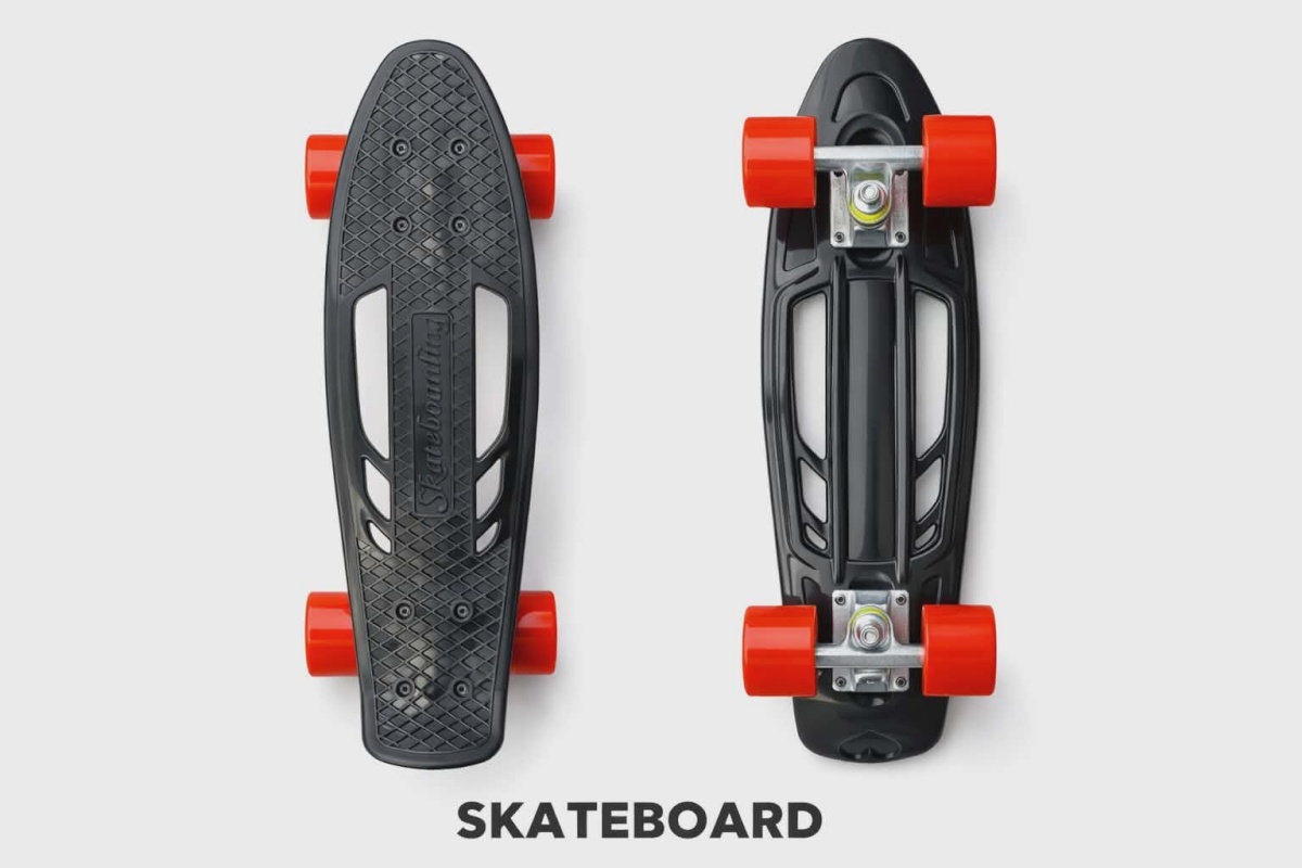 Summer Sport rula Summer must/punane