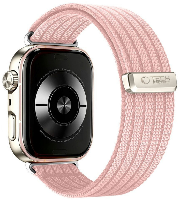 Tech-Protect kellarihm Nylon Huawei Watch Fit 3/4/4 Pro/5/5 Pro, heleroosa