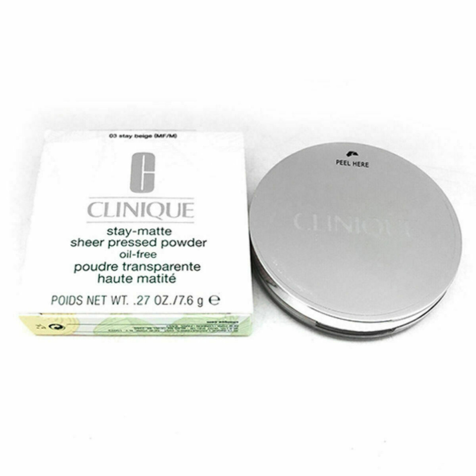 Clinique puuder Stay-Matte Sheer Pressed Powder 7,6g, 01 Stay Buff, naistele