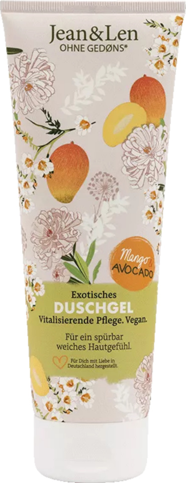Jean&Len dušigeel Mango ja Avokaado, 250ml