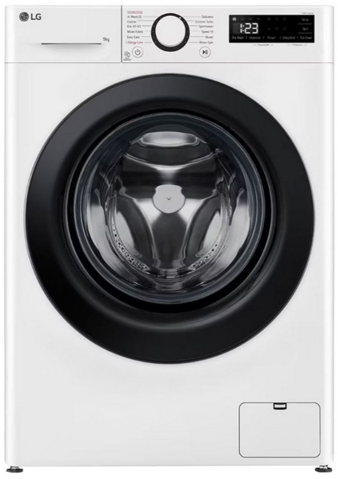 LG eeslaetav pesumasin R500 Series Washing Machine, 9kg, 1200 p/min, 47,5cm, valge