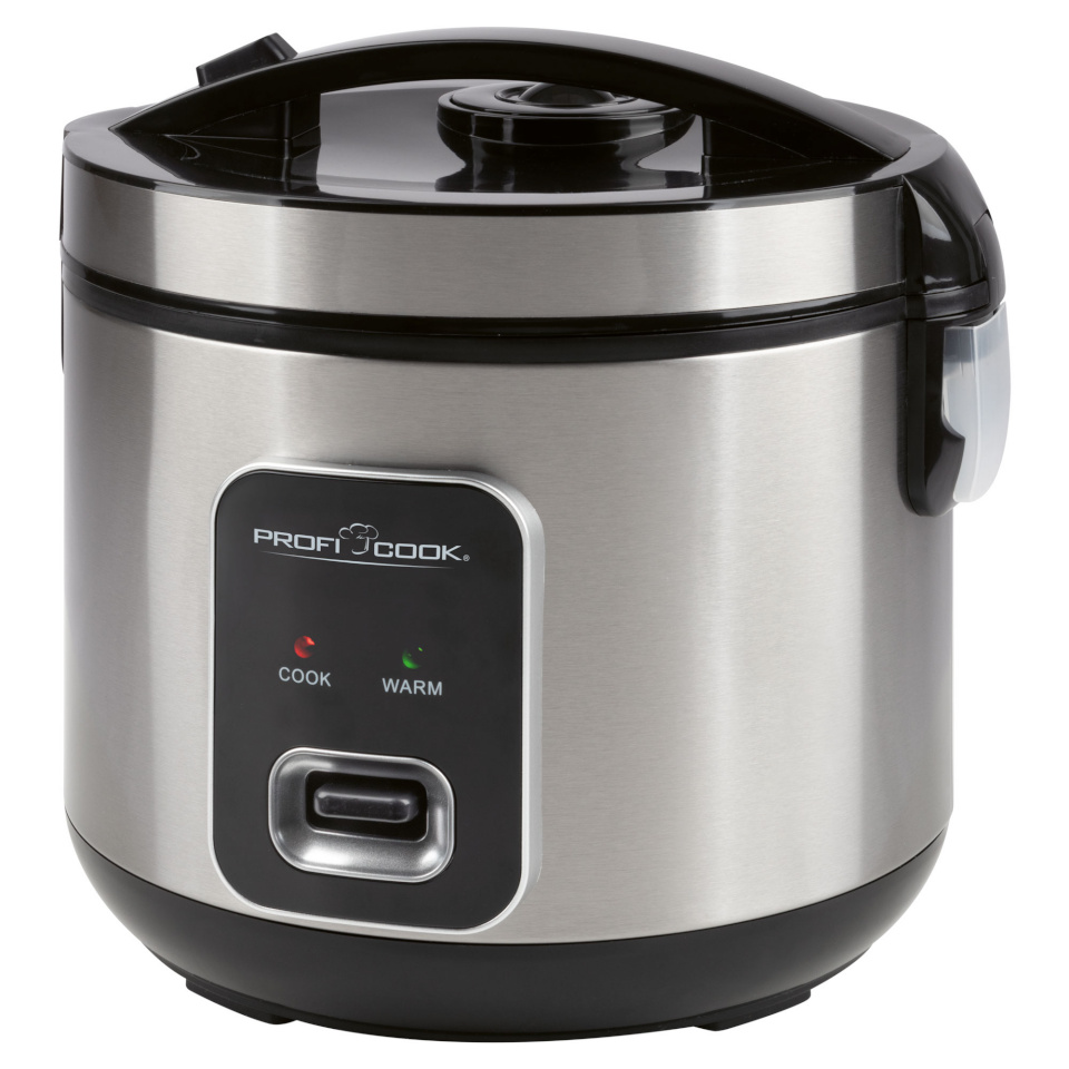 Proficook riisikeetja PCRK1285 Rice Cooker, roostevaba teras/must