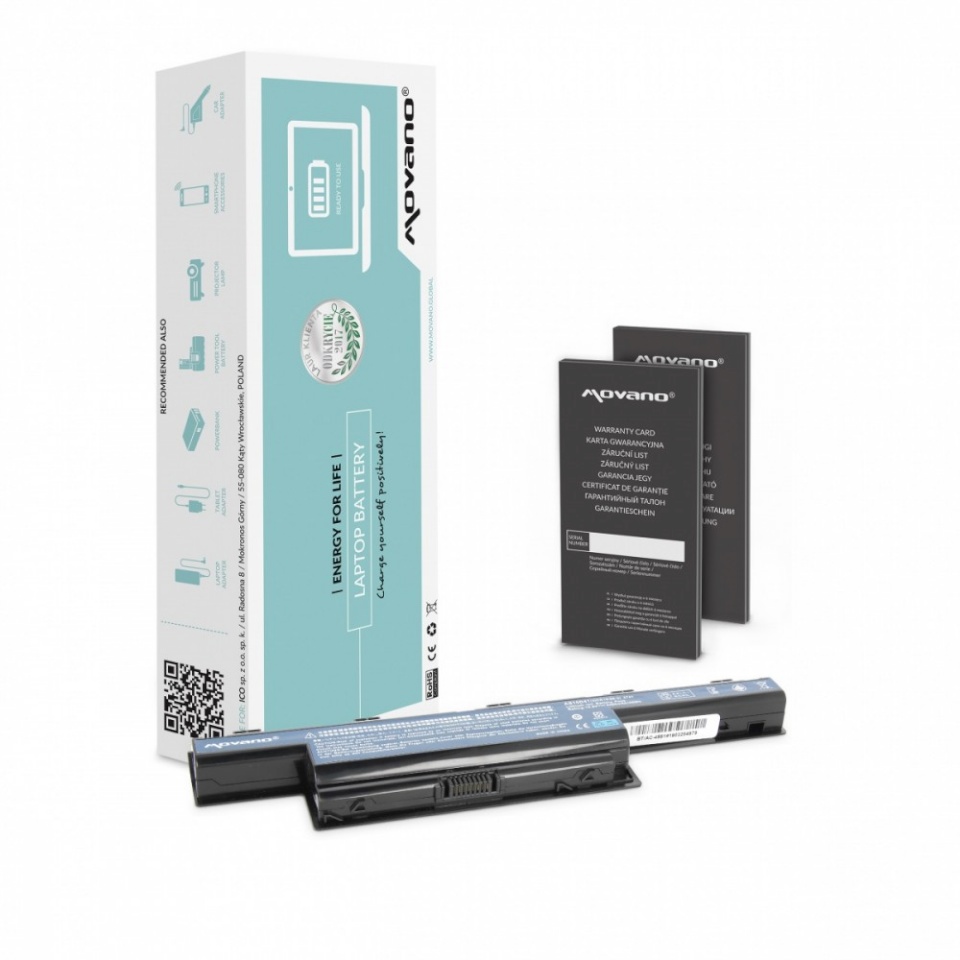 Movano sülearvuti aku AS10D31 AS10D41 AS10D51 AS10D61 for Acer - 4400 mAh (48 Wh)