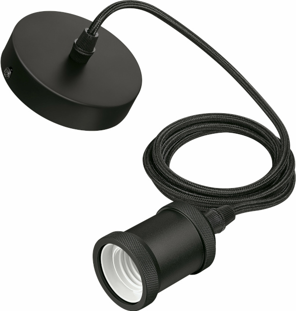 Philips ripplaelamp Modern Cord valgusti riputusjuhe, must, E27