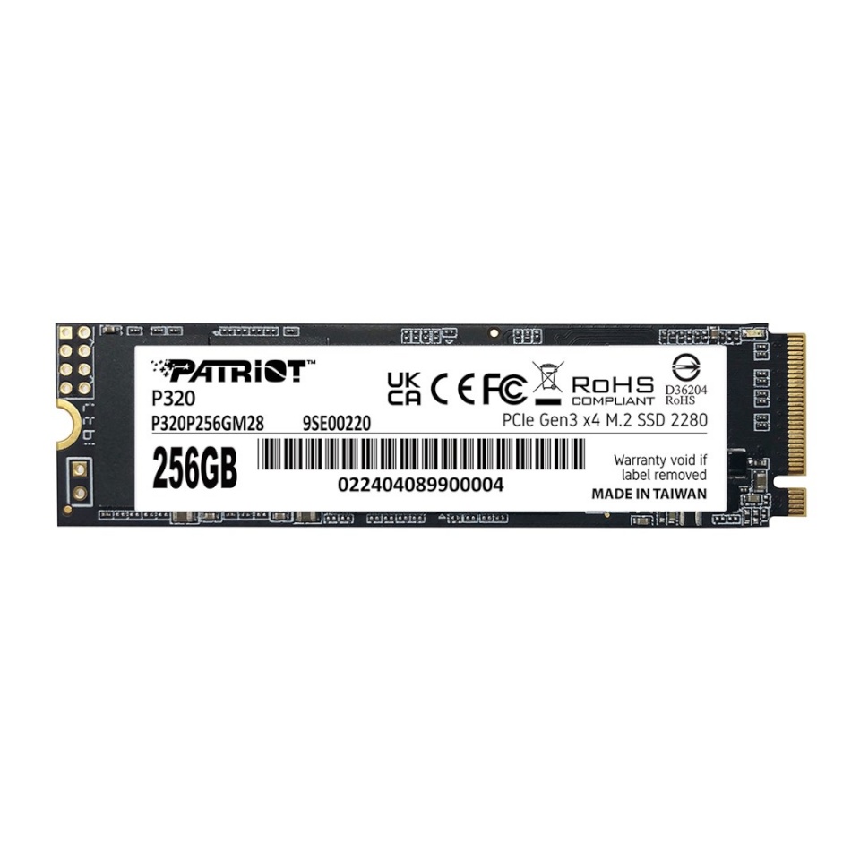 Patriot Memory kõvaketas SSD PATRIOT VIPER P320 M.2 PCI-Ex4 NVMe 256GB 2.2GB/S (P320P256GM28)