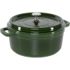 Staub ahjunõu La Cocotte 24cm rund Basilikum-roheline, Gusseisen