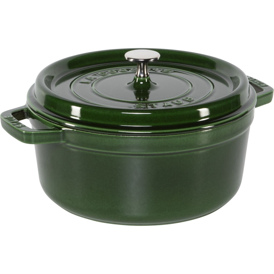 Staub ahjunõu La Cocotte 24cm rund Basilikum-roheline, Gusseisen