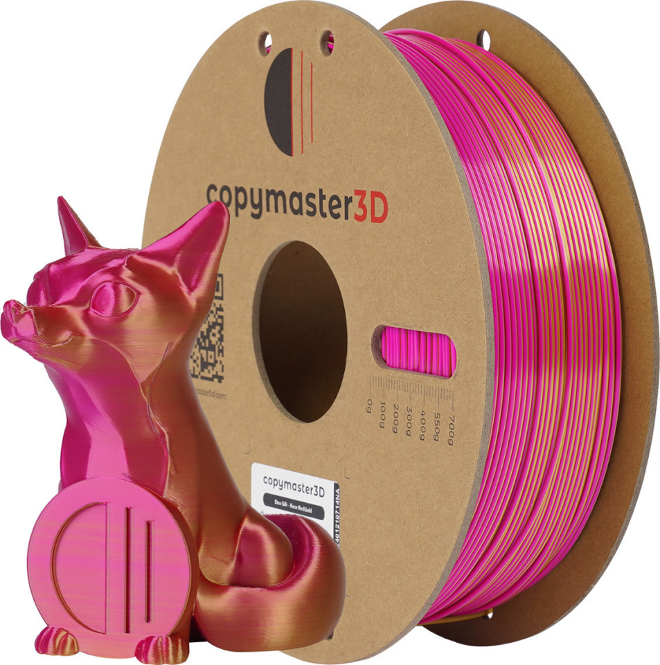 Copymaster3D Duo-Silk 3D printeri niit, 1,75 mm, roosa/kuldne
