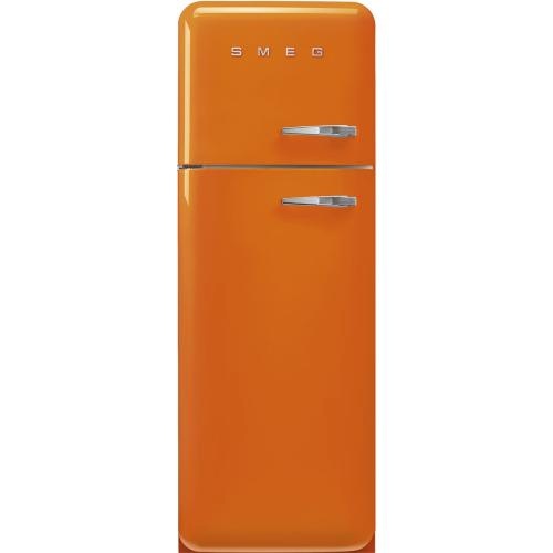 Smeg külmik FAB30LOR6 50-ndate stiil, 172cm, 222/72 l, 34dB, mehaaniline, vasak, oranž