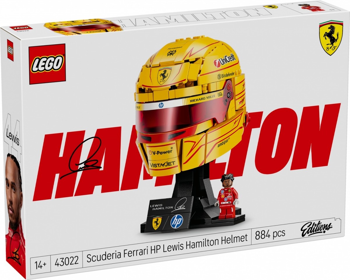 LEGO klotsid 43022 Editions Scuderia Ferrari HP Lewis Hamilton Helm