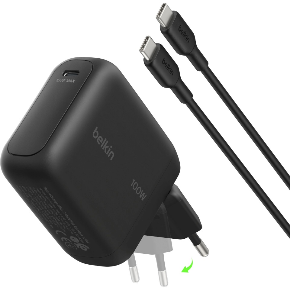 Belkin laadija BOOSTCharge 100W USB-C GAN kal.St+Kab.s.WCH025KQ1.5BKB6
