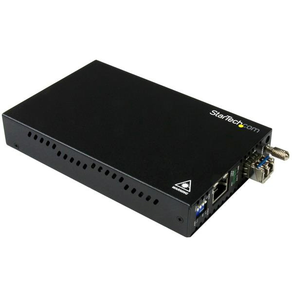StarTech Gigabit Ethernet Kupfer auf LWL Medienkonverter - SM LC - 10 Km - Ethernet Medienkonverter - GbE Konveter