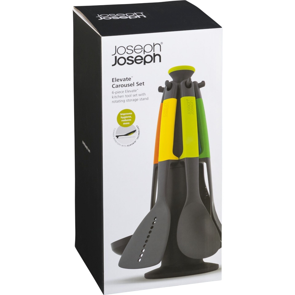 Joseph Joseph köögitarvikud Elevate 6-Piece Utensil Set with Rotating Stand, hall