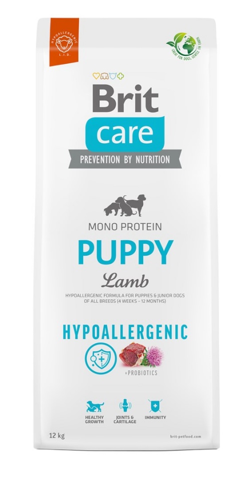 Brit kuivtoit koerale Care Hypoallergenic Puppy Lamb - Dry Dog Food- 12kg