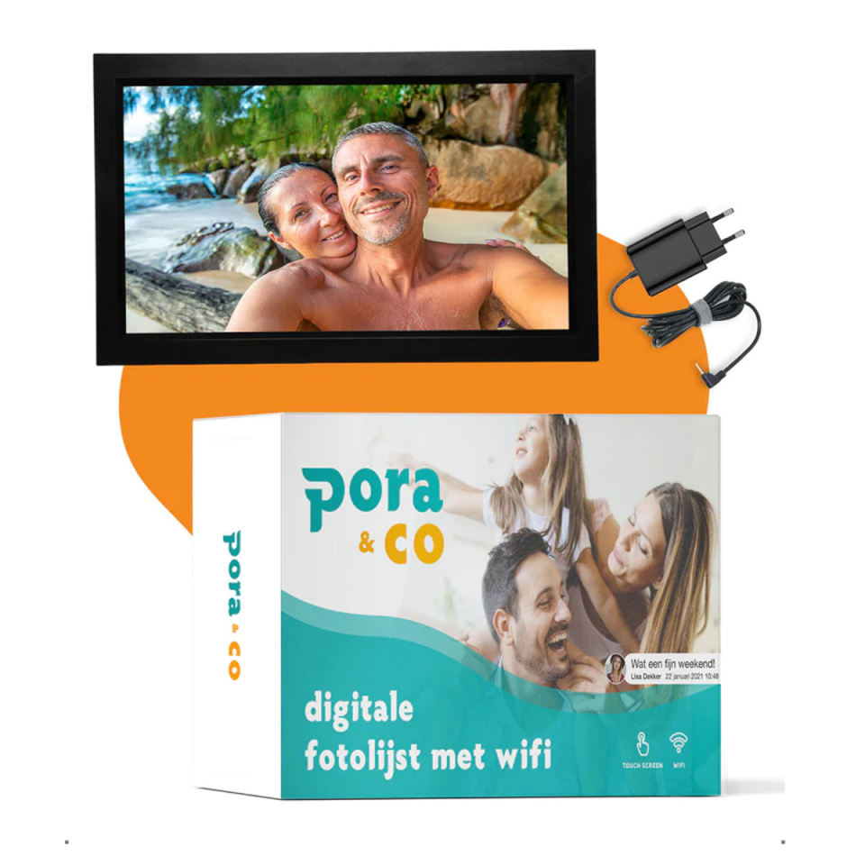 Pora digitaalne pildiraam Pora 156" WF-155T must