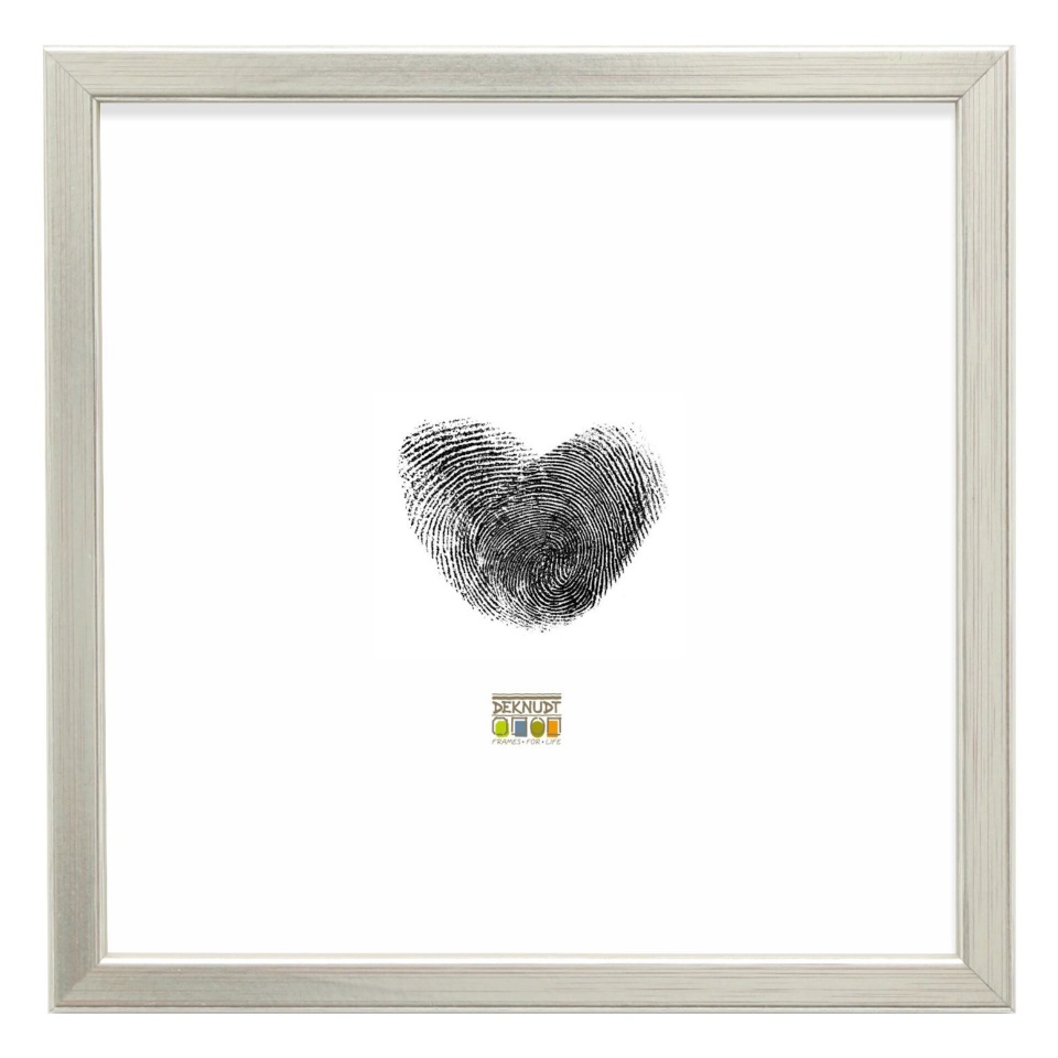 Deknudt pildiraam S41JD1 30x30 Holz hõbedane, schmale Leiste