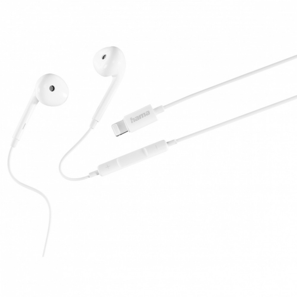 Hama kõrvaklapid Headphones Glow with microphone valge