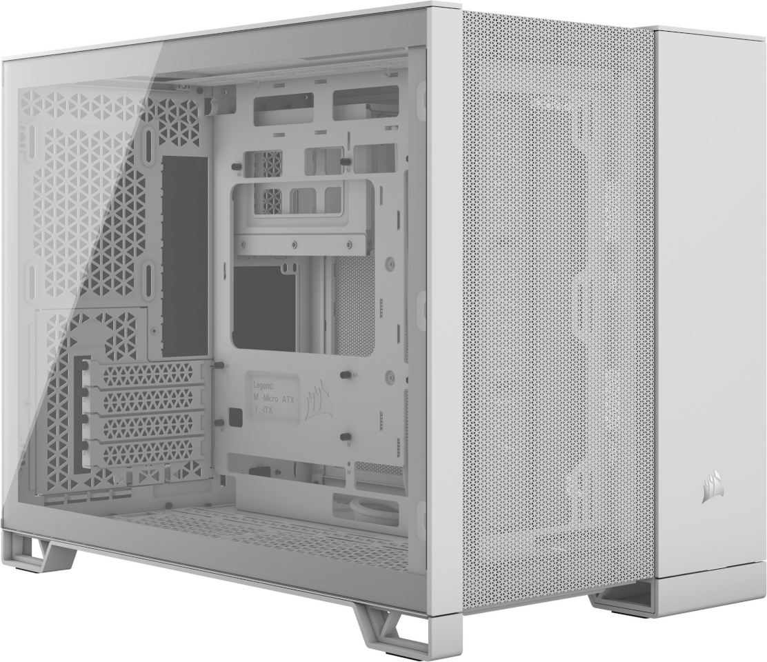Corsair korpus 2500D Airflow (valge, Tempered Glass)
