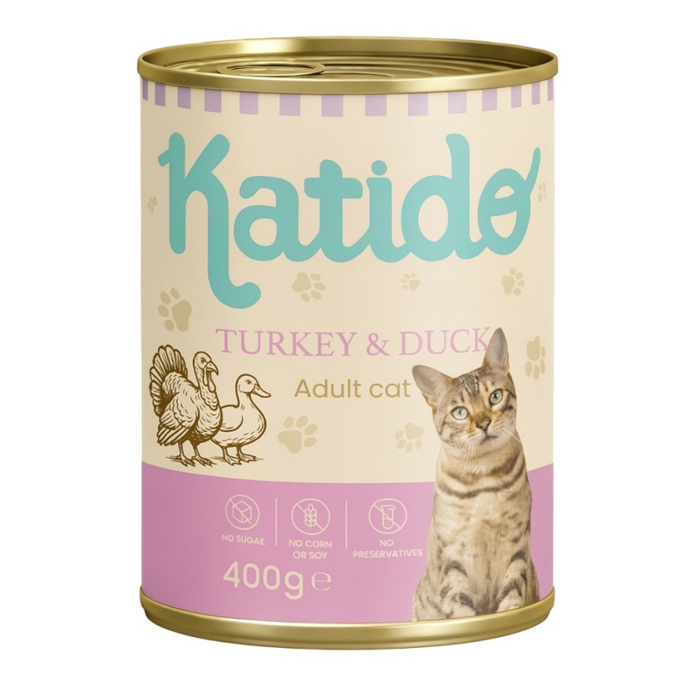 Katido kassitoit Turkey with Duck, 400g