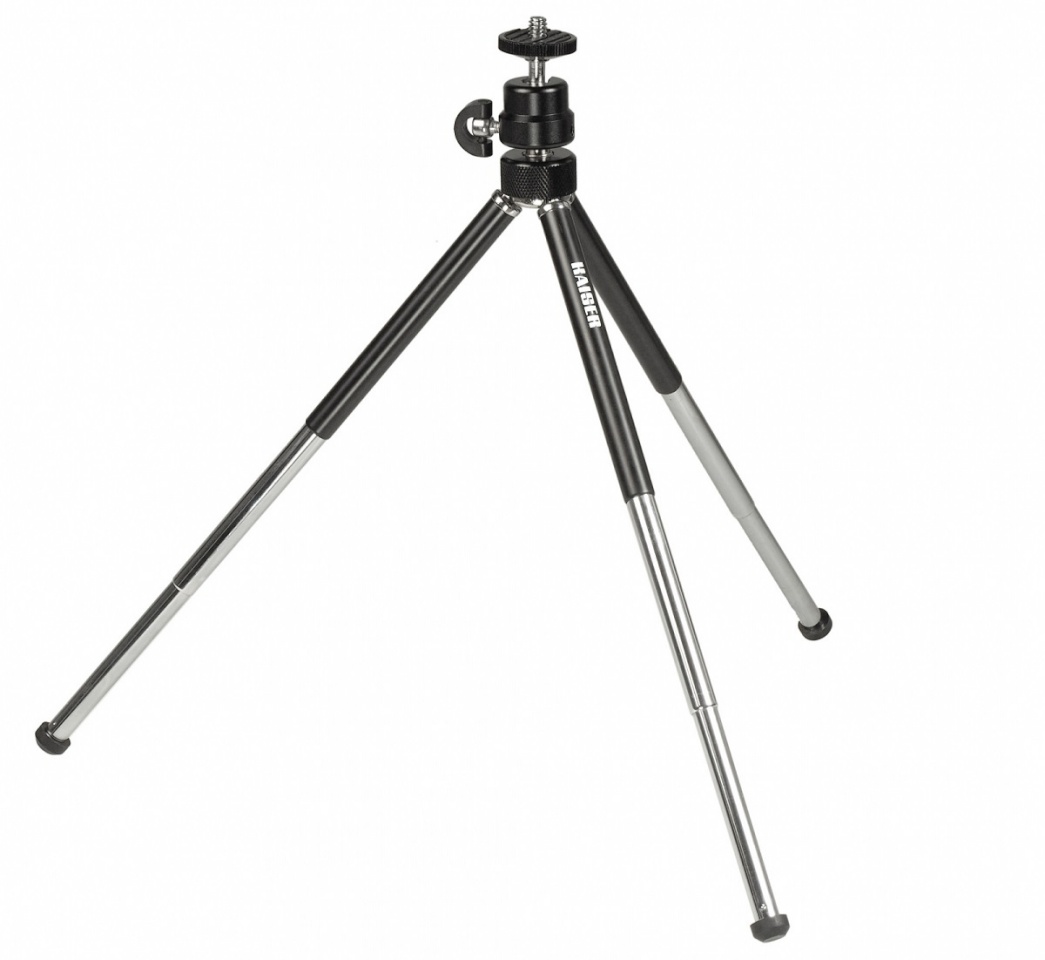 Kaiseri mitmetasandiline lauakolmik kuulpeaga, reguleeritava kõrgusega u 8,5–26 cm