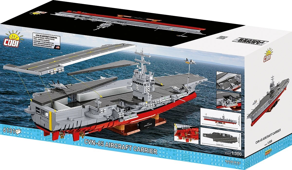 Cobi klotsid Blocks CVN-65 Aircraft Carrier 6131 blocks