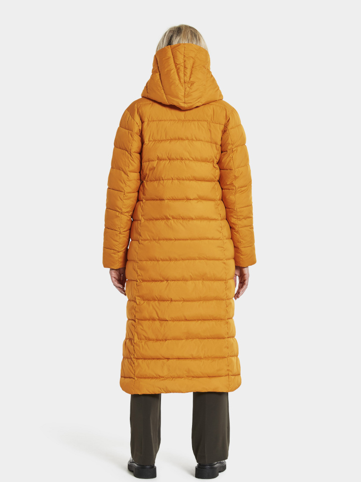 Didriksons mantel Stella 4 long kollane - suurus 32