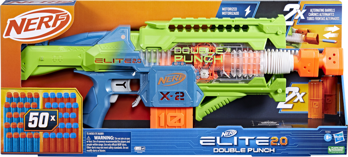 NERF mängupüss Elite 2.0 Blaster Double Punch