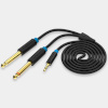 Vention audiokaabel Vention 3.5mm TRS Male to 2x 6.35mm Male Audio Cable 1m Vention BACBF (must)