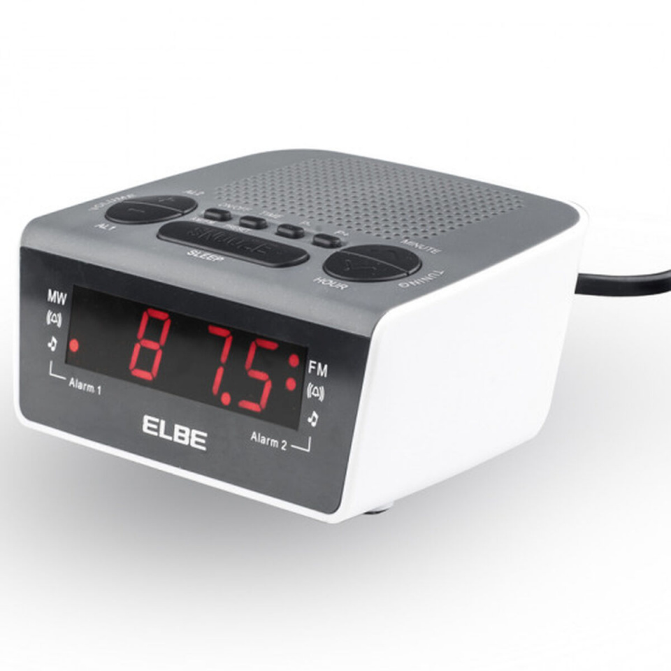 ELBE kellraadio CR-932 AM/FM valge