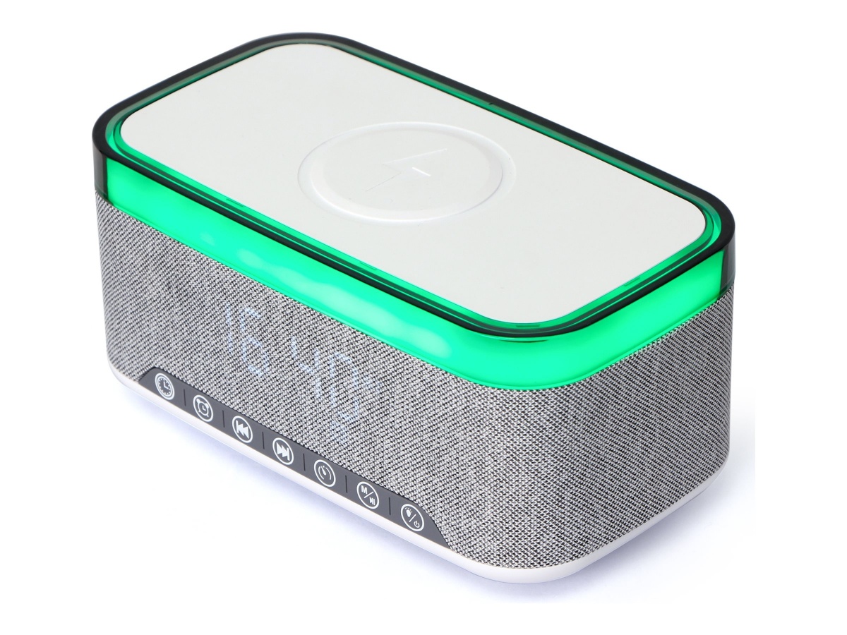 Gembird raadio Digital Alarm Clock with Speaker and Charging Function | DAC-SPKBT-QC15-GR | Bluetooth | Wireless connection