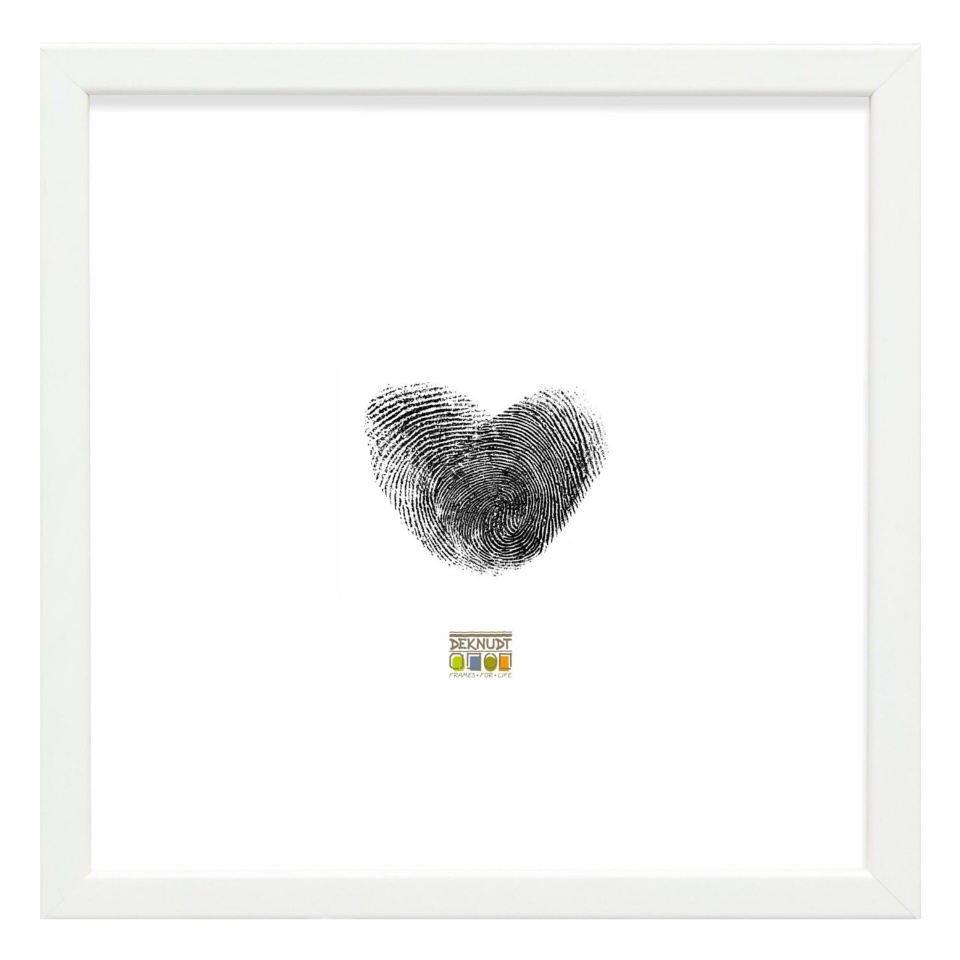 Deknudt pildiraam S41JK1 30x30 Holz valge, schmale Leiste