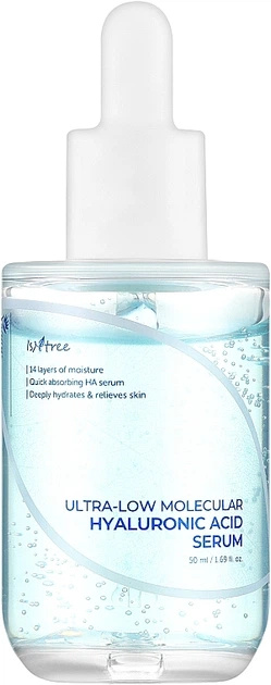 Isntree näoseerum Ultra-Low Molecular Hyaluronic Acid Serum 50ml, naistele