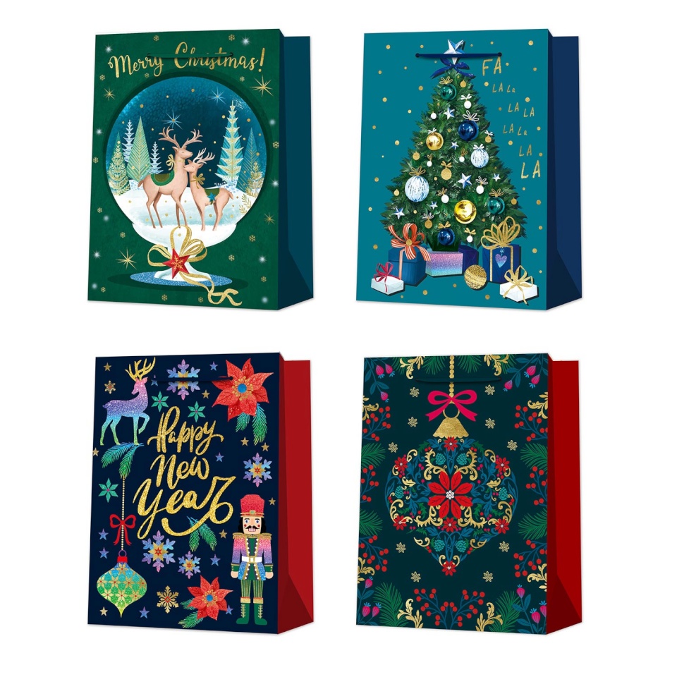 H4Y kinkekott XMAS WISH L, 31x42x12cm, mix