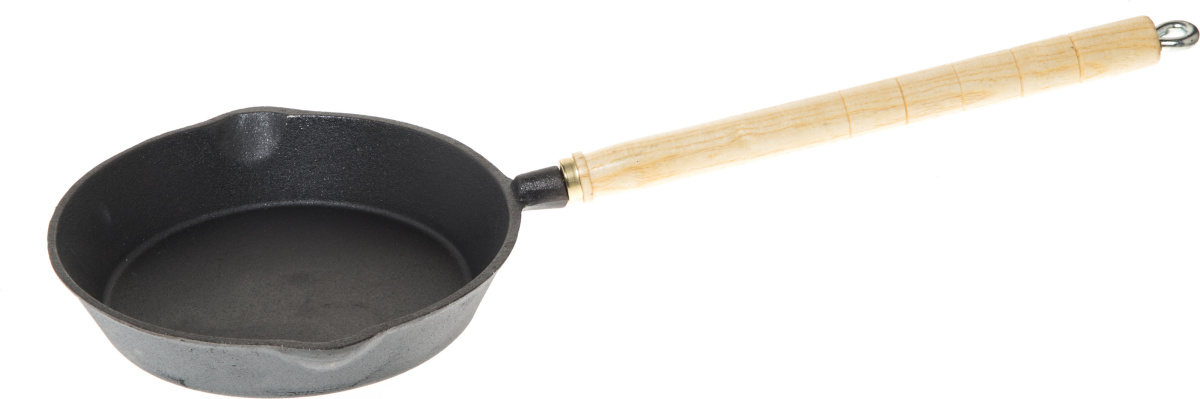 Mustang pann 276107 Long-Handled Cast Iron Pan, 23cm