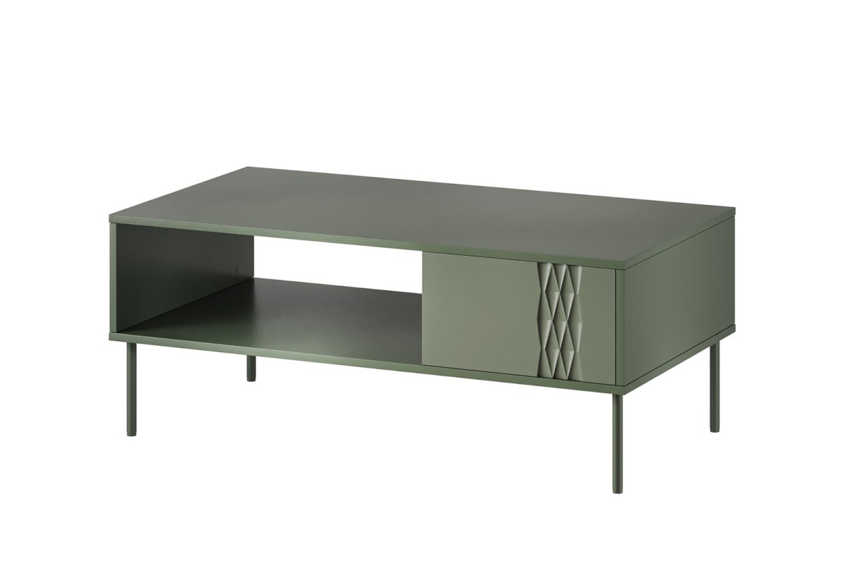 Cama Meble diivanilaud TRESSE bench/table 110x60x40 matte roheline