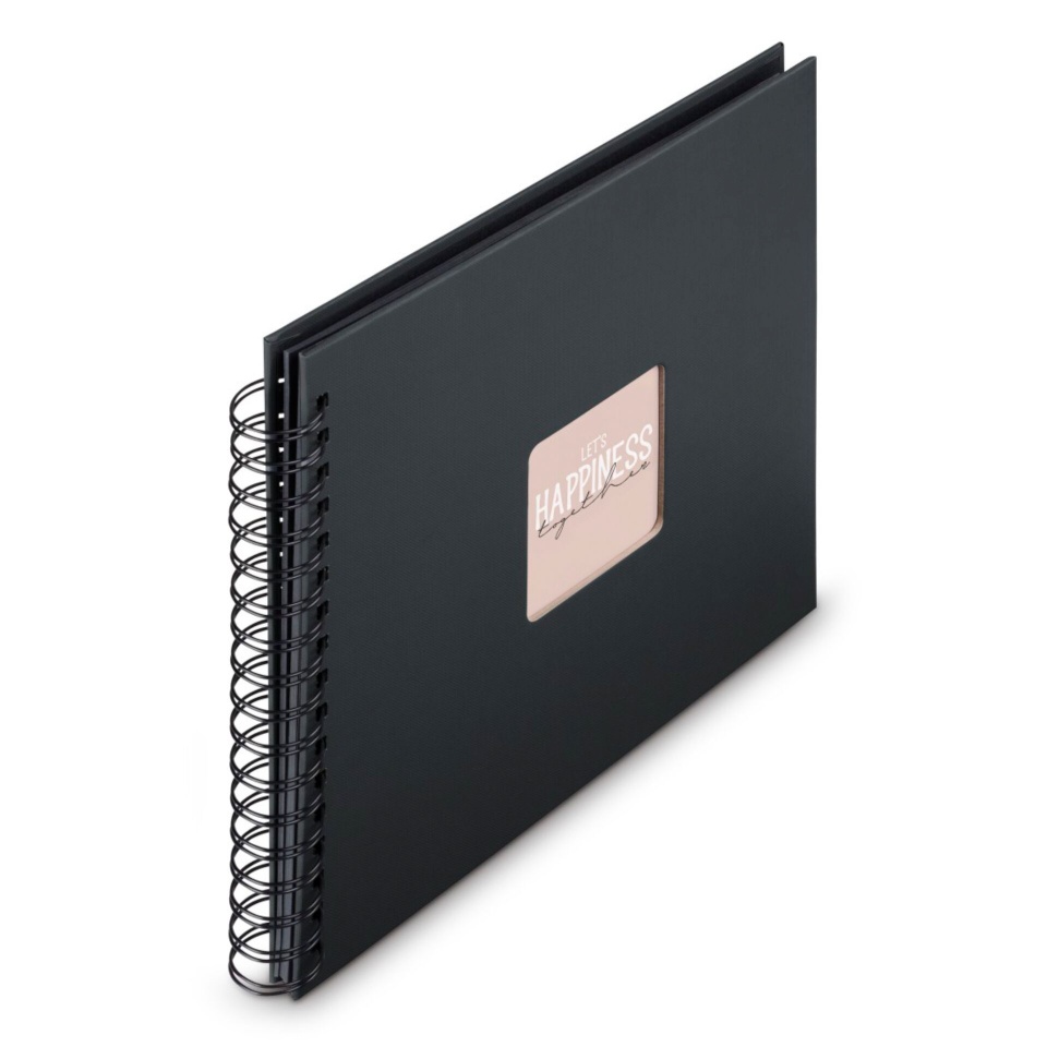 Hama fotoalbum Fine Art Spiral NewBlack 28x24 50 schwarze Seiten 9834