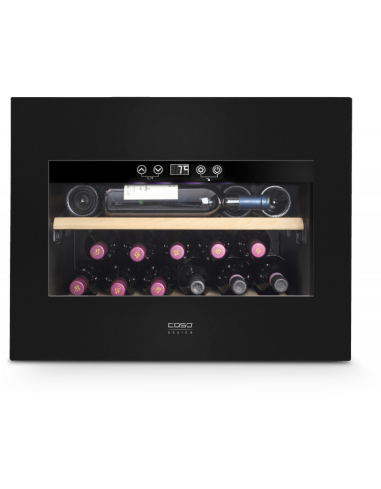 Caso veinikülmik WineDeluxe E 18 Wine Refrigerator, must