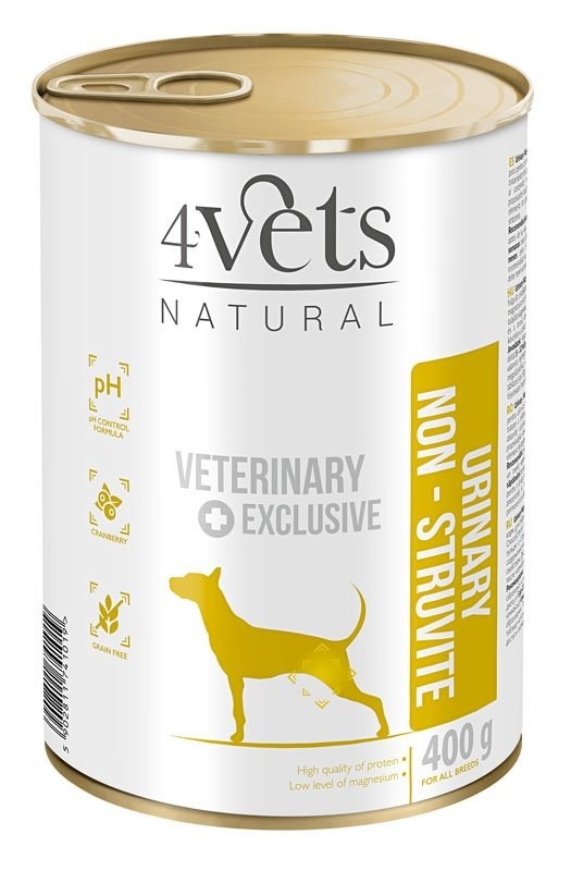 4vets koeratoit Natural Urinary No Struvit Dog, 400g
