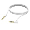 Hama helikaabel Kaabel 3,5mm-3,5mm 90° 1m, valge
