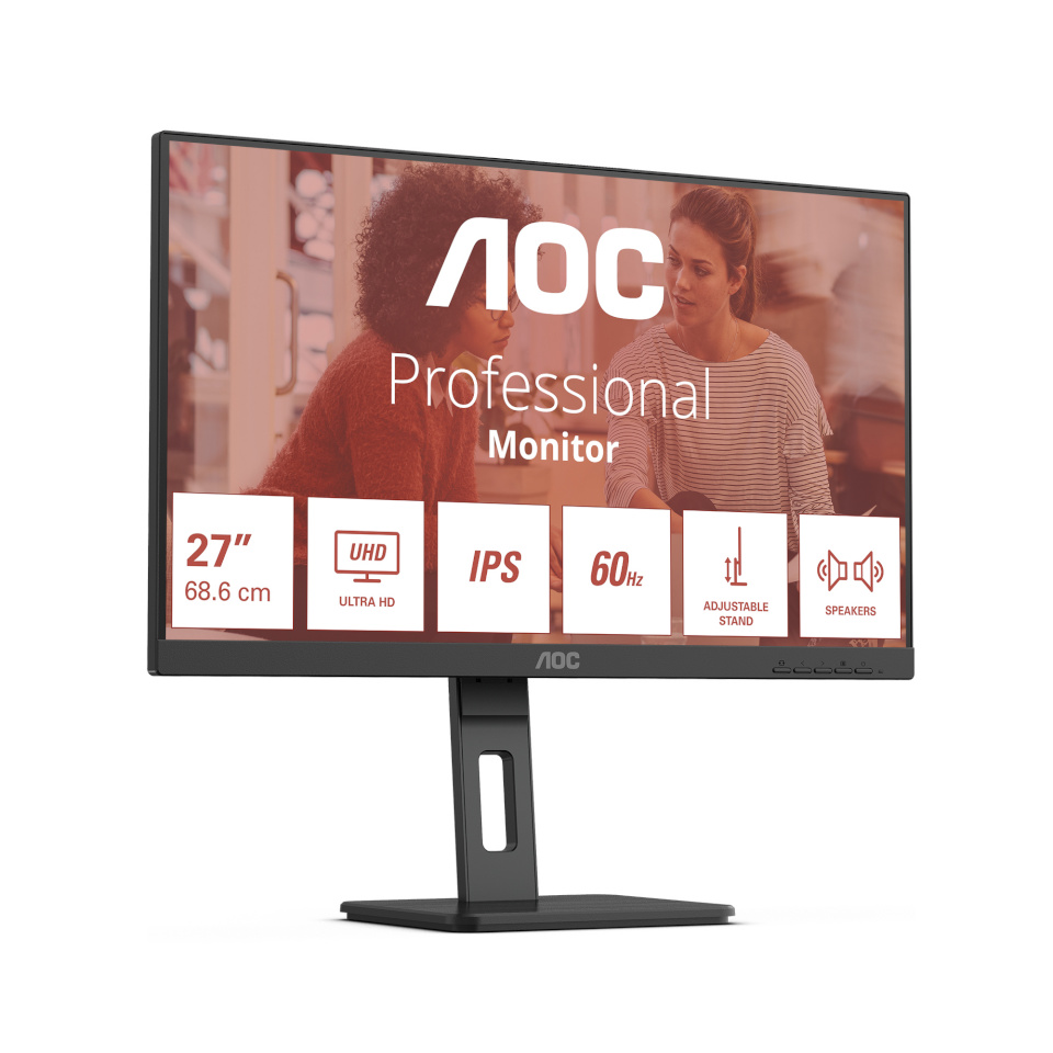 AOC monitor 68,6cm (27") U27E3UF 16:09 2xHDMI+DP+USB 4K Lift must