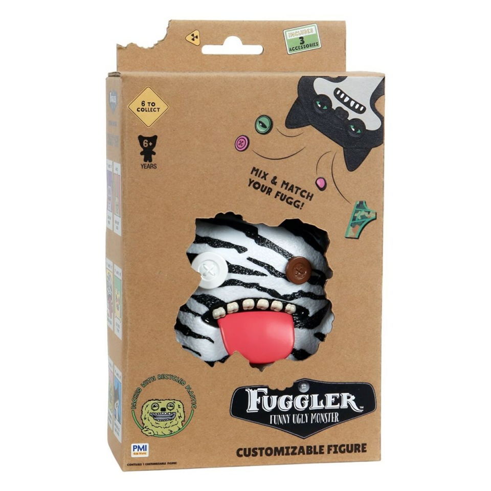 Fuggler mängufiguur S1 Customizable Figures, Oogah Boogah Zebra, 11,5cm