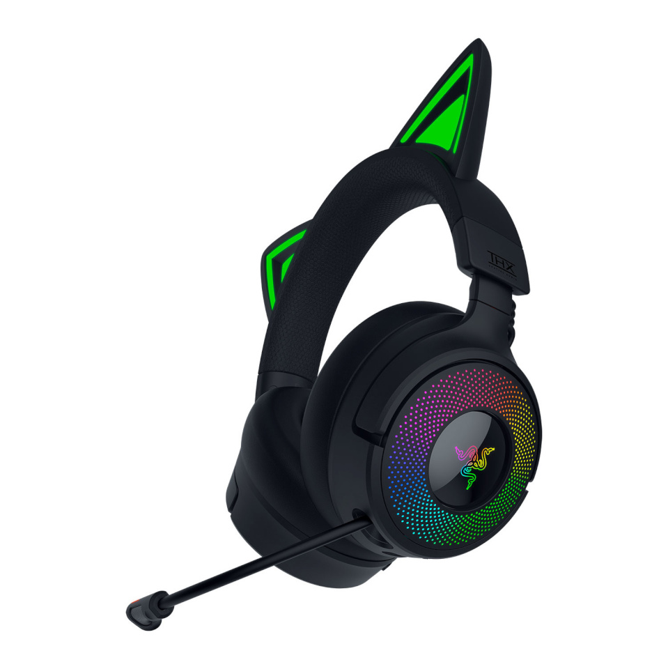 Razer kõrvaklapid Headset | Kraken Kitty V3 Pro | Bluetooth | Over-ear | mikrofon | Wireless | must
